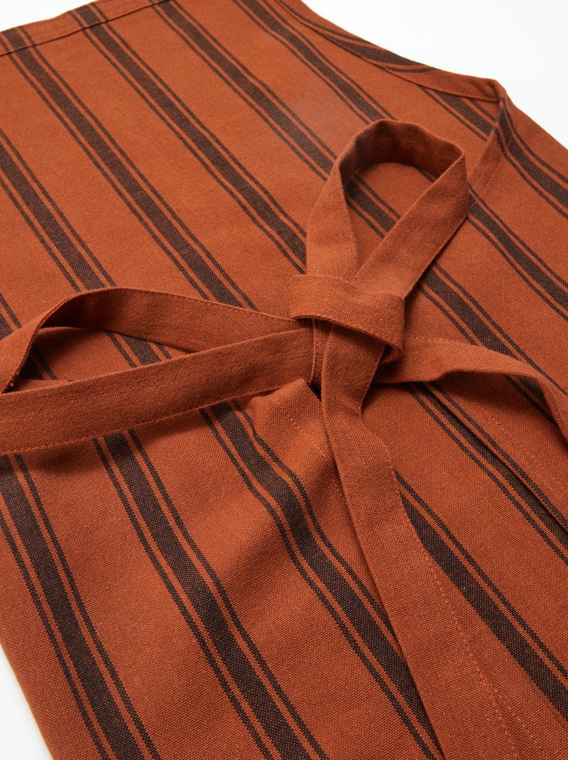 Katoenen keukenschort BRUIN - Kiabi