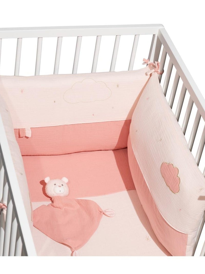 Katoenen knuffel-zakdoekje Roze - Kiabi