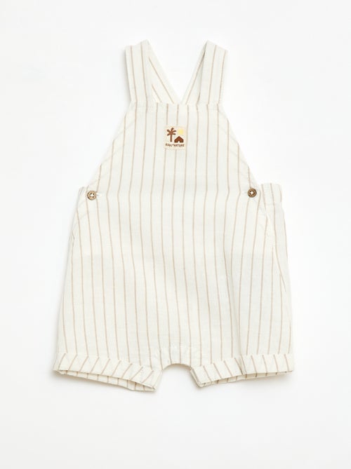 Katoenen linnen tuinbroekshort - Kiabi Katoenen linnen tuinbroekshort - Kiabi