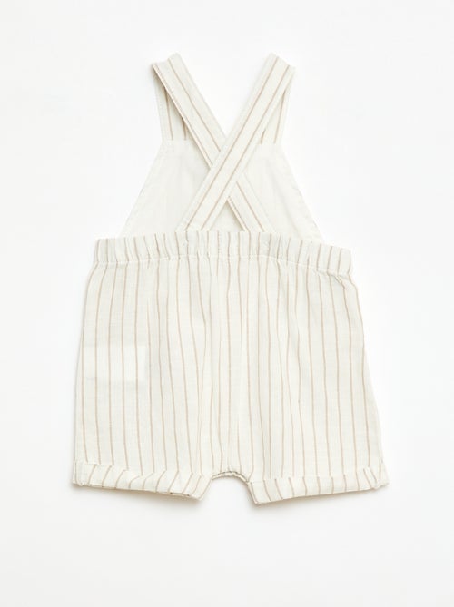 Katoenen linnen tuinbroekshort - Kiabi Katoenen linnen tuinbroekshort - Kiabi