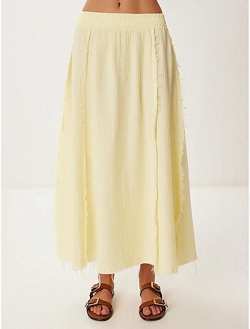 Katoenen mouwloze blouse en set met wijde broekrok istanbul