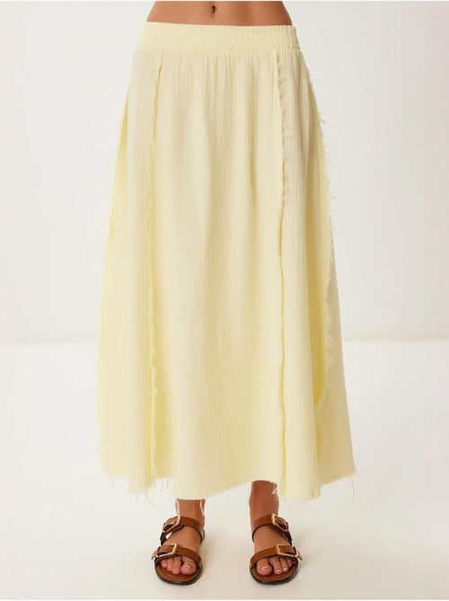 Katoenen mouwloze blouse en set met wijde broekrok istanbul - Kiabi