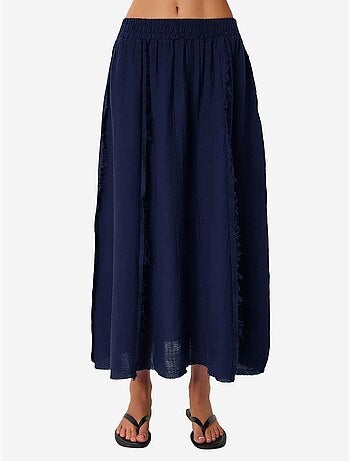 Katoenen mouwloze blouse en set met wijde broekrok istanbul