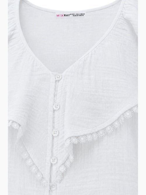 Katoenen mouwloze blouse met v-hals mixray - Kiabi