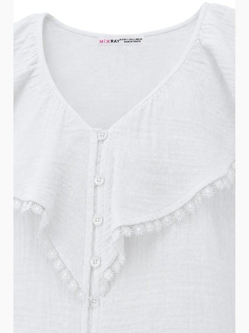 Katoenen mouwloze blouse met v-hals mixray - Kiabi