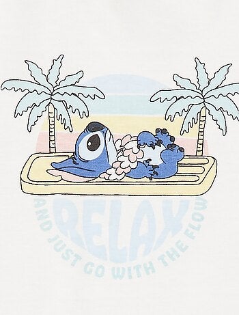 Katoenen mouwloze top met print 'Disney'