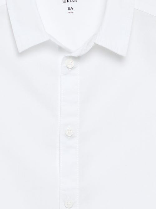 Katoenen overhemd - Easy-on collectie - Kiabi