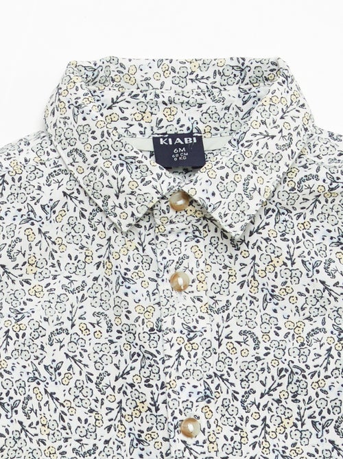 Katoenen overhemd met afneembare vlinderdas - Kiabi