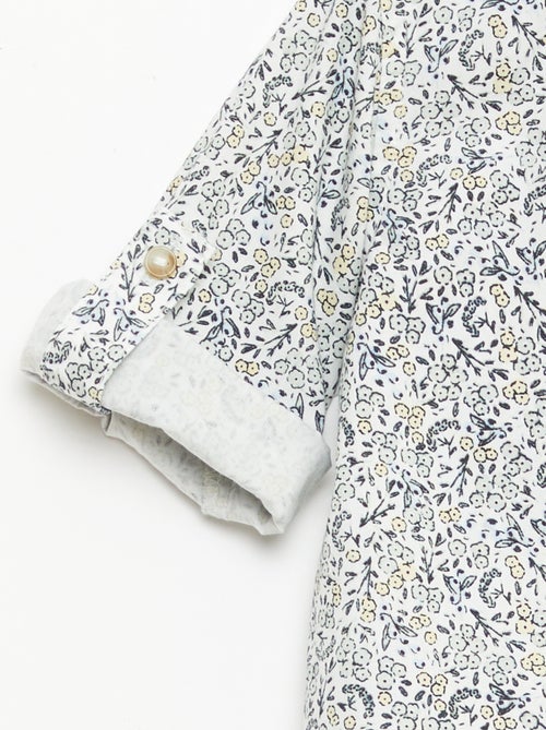 Katoenen overhemd met afneembare vlinderdas - Kiabi