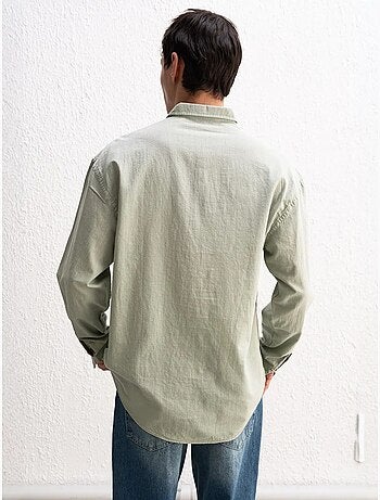 Katoenen oversized overhemd met knopen giesto
