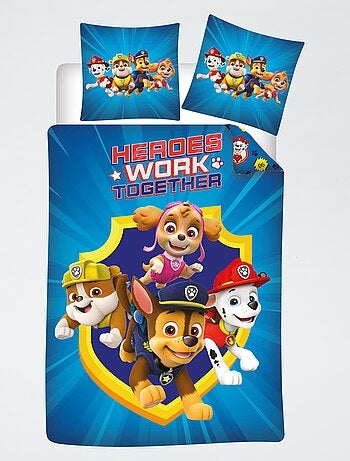 Katoenen PAW Patrol-dekbedset + 1 kussensloop