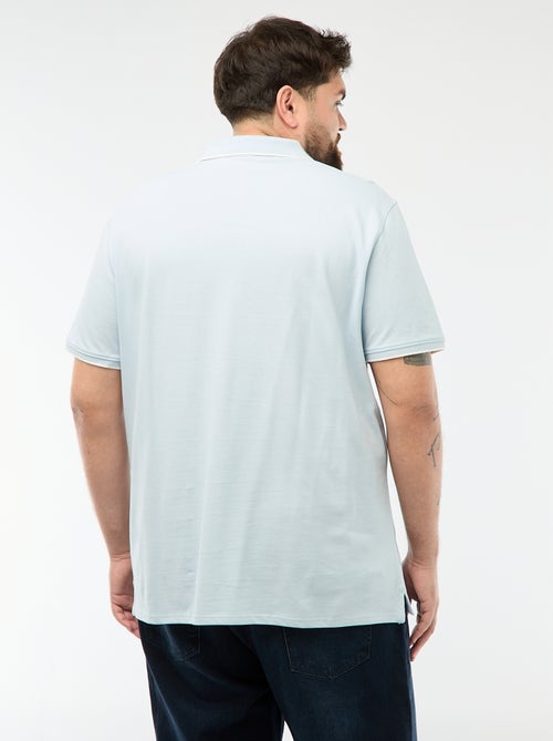 Katoenen polo met contrasterende details - Kiabi