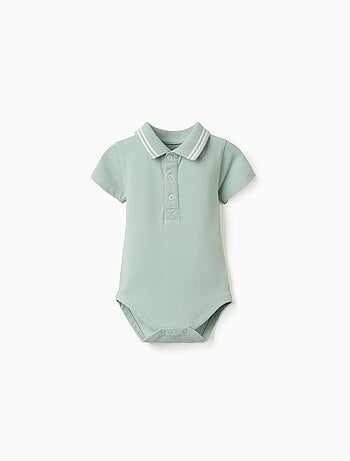 Katoenen polobody met strepen