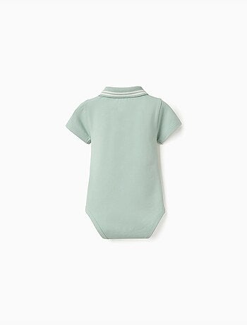 Katoenen polobody met strepen