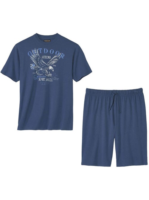 Katoenen pyjama met adelaarsmotief - atlas for men - Kiabi Katoenen pyjama met adelaarsmotief - atlas for men - Kiabi