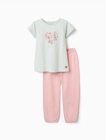 Katoenen pyjama met bloemenprint