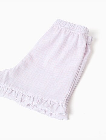 Katoenen pyjama met korte mouwen en stitch-print