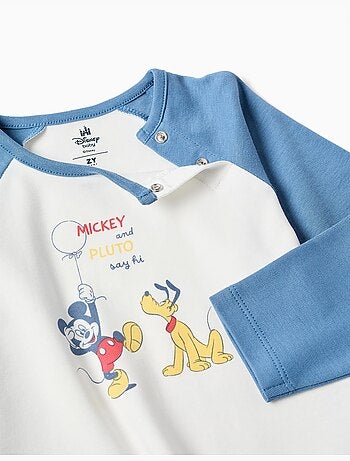 Katoenen pyjama met mickey & pluto