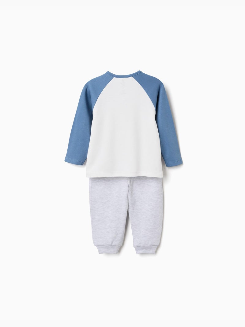 Katoenen pyjama met Mickey & Pluto Blauw Blauw - Kiabi