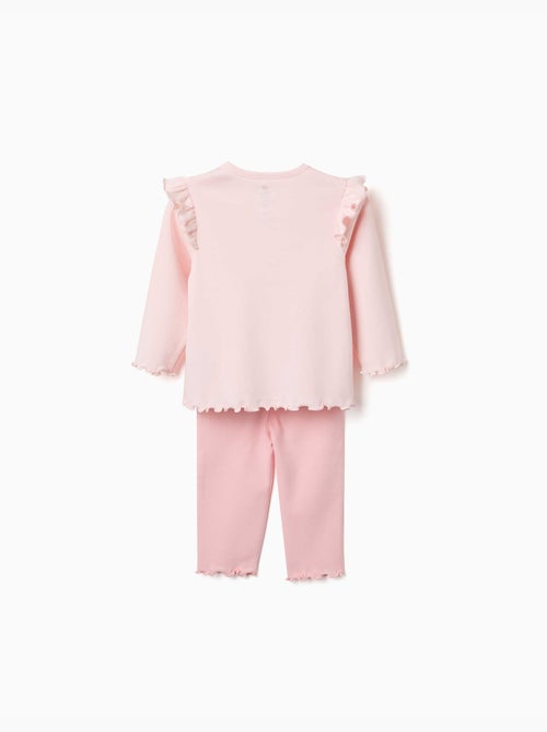 Katoenen pyjama met Minnie & Figaro - Kiabi