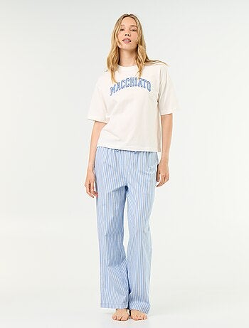 Katoenen pyjamaset - T-shirt + broek