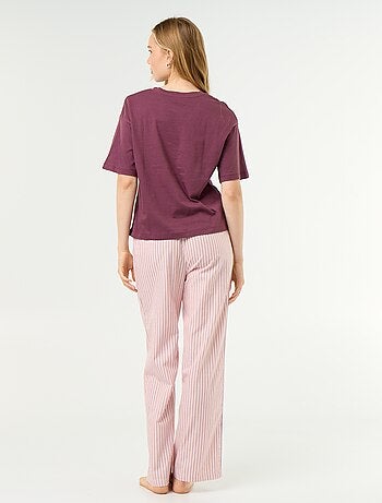 Katoenen pyjamaset - T-shirt + broek
