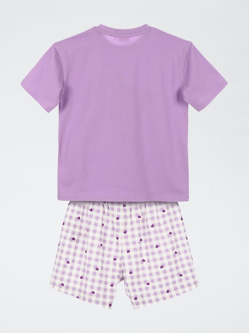 Katoenen pyjamaset 'Kuromi' Paars - Kiabi