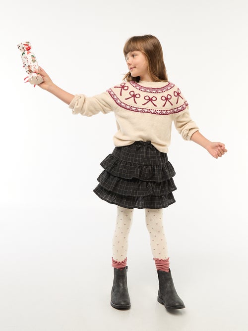 Katoenen rok met ruitjes - Kiabi