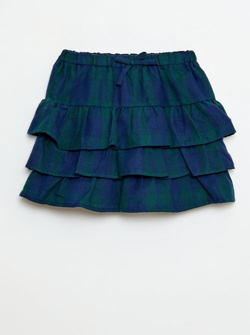 Katoenen rok met ruitjes - Kiabi