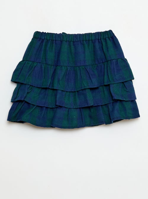 Katoenen rok met ruitjes - Kiabi