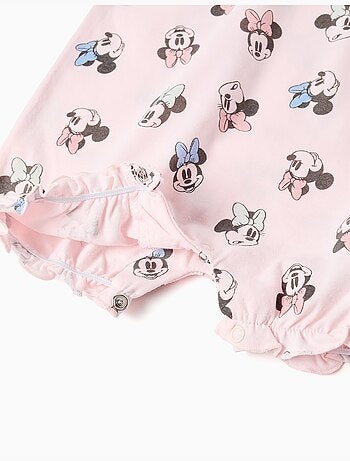 Katoenen rompertje met minnie-motief