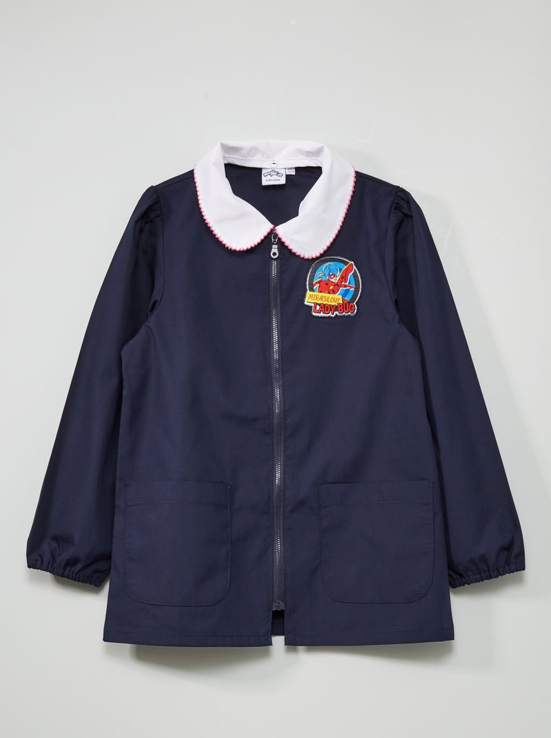 Katoenen schoolschort 'Miraculous' BLAUW - Kiabi