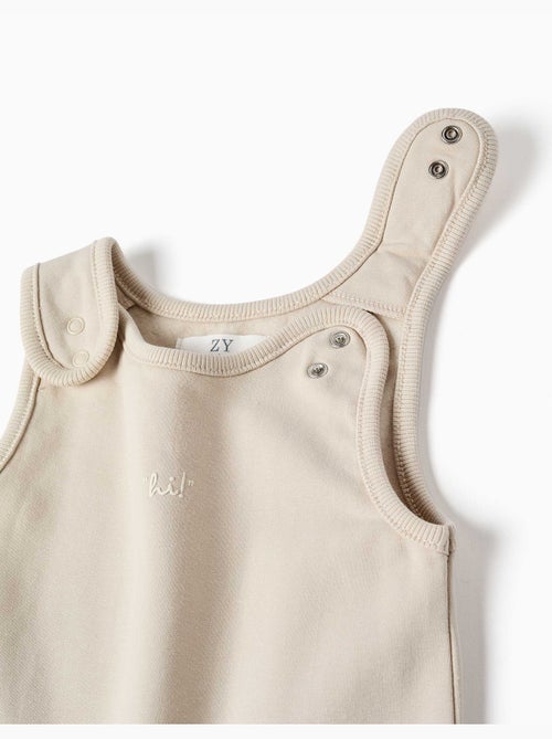 Katoenen set van rompertje en jumpsuit - Kiabi