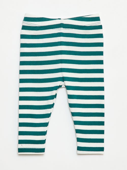 Katoenen setje - Rompertje + legging + muts in kerstthema - Kiabi