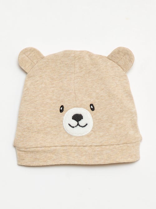 Katoenen setje - Rompertje + legging + muts in kerstthema - Kiabi