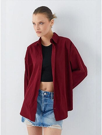 Katoenen shirt met lange mouwen mixray