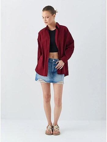 Katoenen shirt met lange mouwen mixray