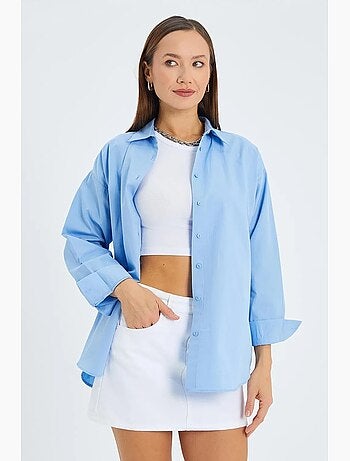 Katoenen shirt met lange mouwen mixray
