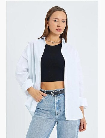 Katoenen shirt met lange mouwen mixray