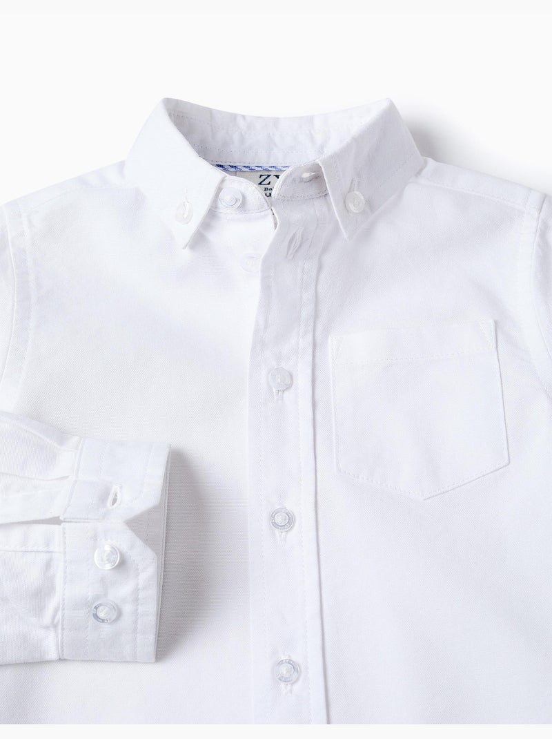 Katoenen shirt Wit - Kiabi