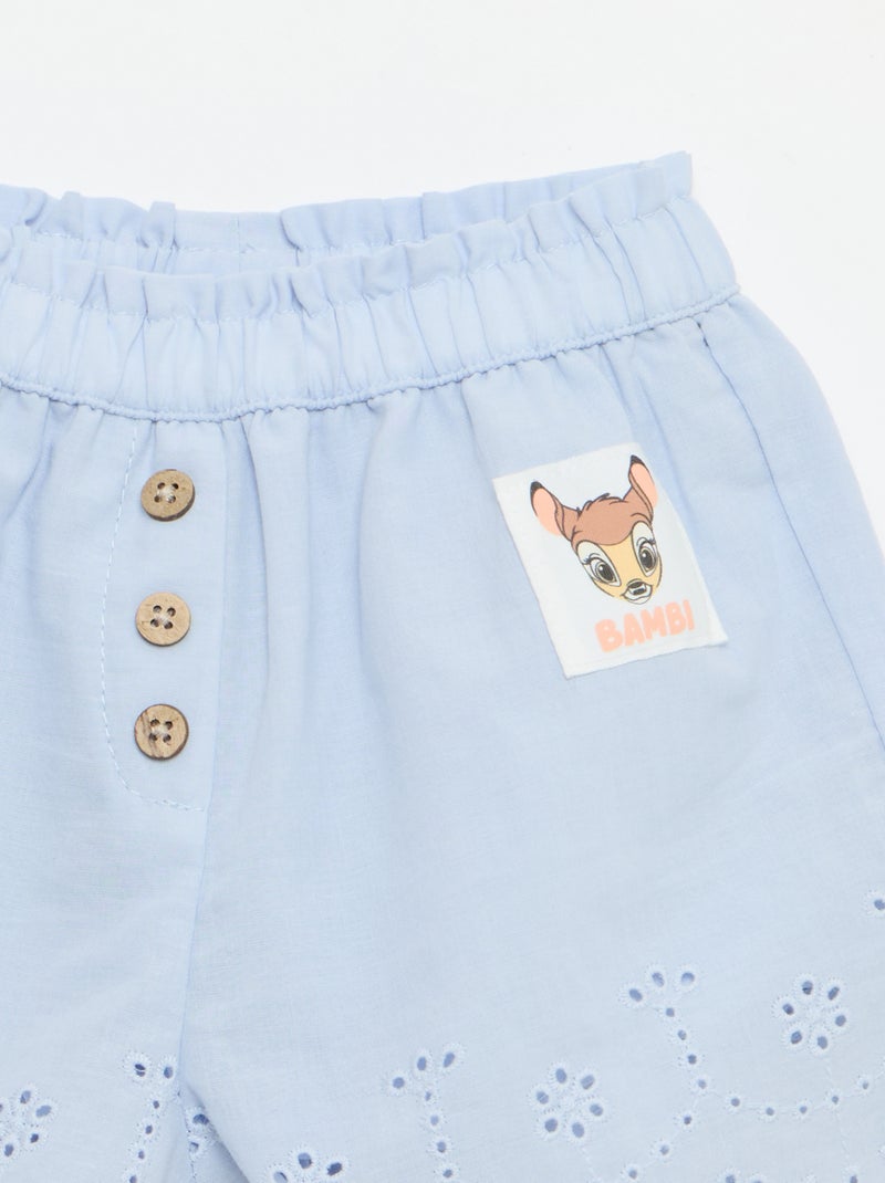 Katoenen short 'Bambi' 'Disney' Blauw - Kiabi