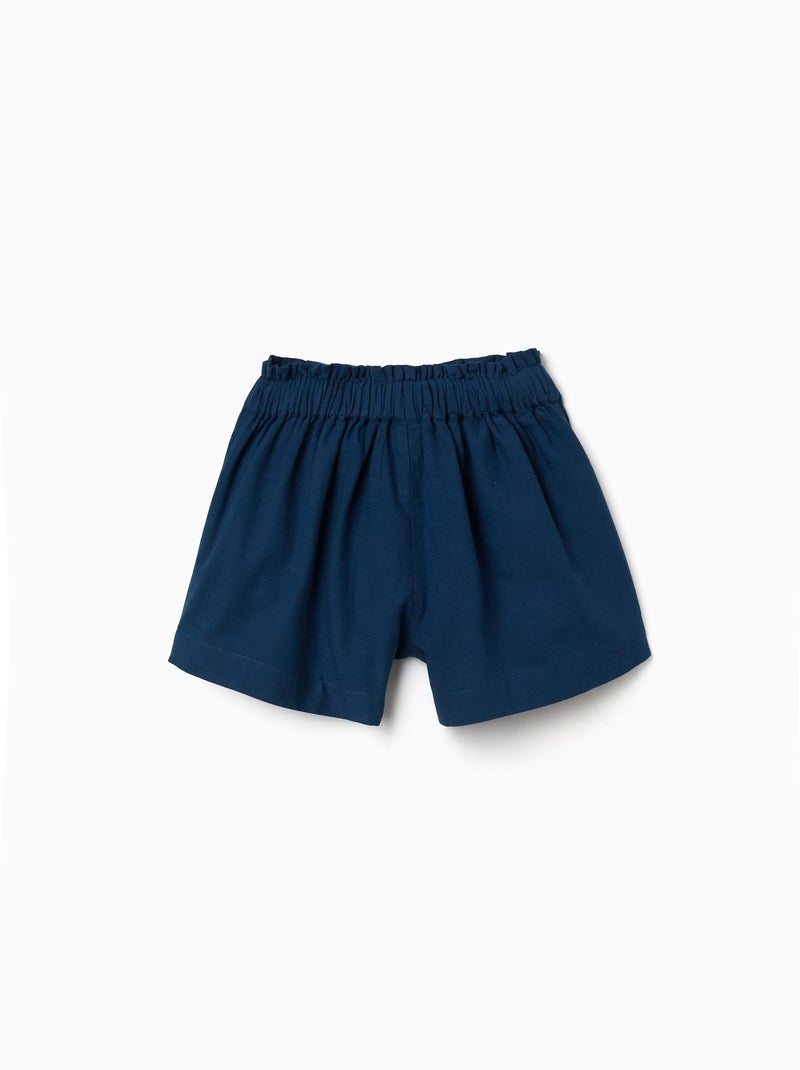 Katoenen shorts met elastische taille You&Me Blauw Blauw - Kiabi