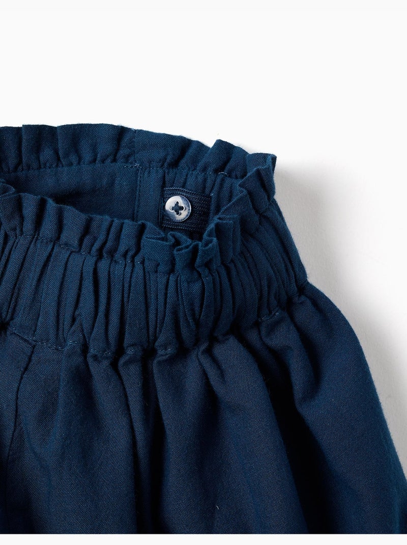 Katoenen shorts met elastische taille You&Me Blauw Blauw - Kiabi