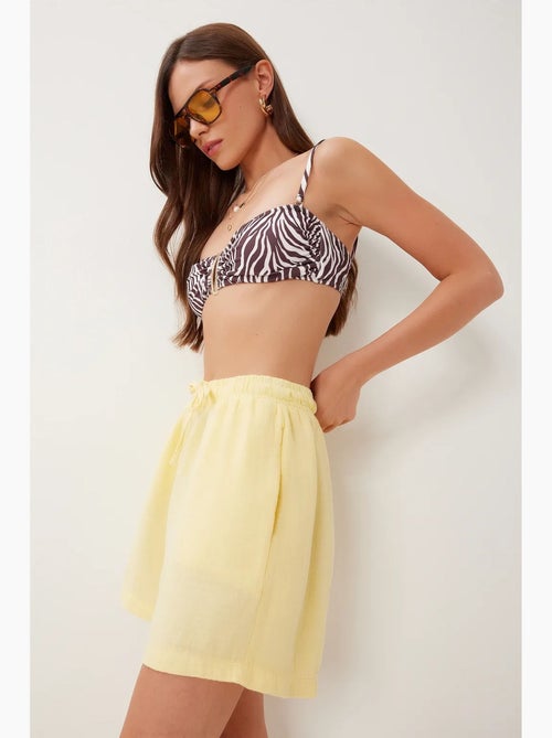 Katoenen shorts met hoge taille en wijde pijpen istanbul - Kiabi Katoenen shorts met hoge taille en wijde pijpen istanbul - Kiabi
