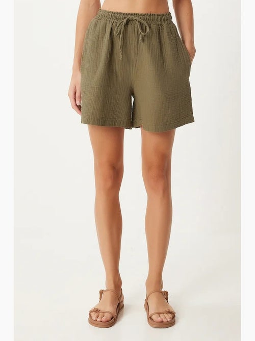 Katoenen shorts met hoge taille en wijde pijpen istanbul - Kiabi Katoenen shorts met hoge taille en wijde pijpen istanbul - Kiabi