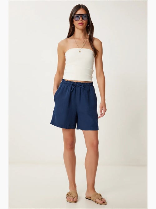 Katoenen shorts met hoge taille en wijde pijpen istanbul - Kiabi Katoenen shorts met hoge taille en wijde pijpen istanbul - Kiabi