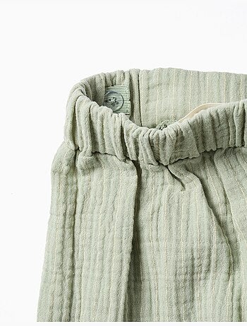 Katoenen shorts met ric rac afwerking