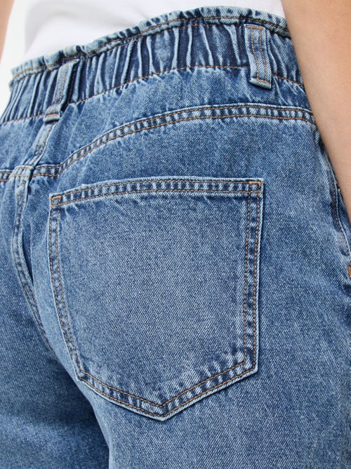 Katoenen spijkerbroek met wijde pijpen - Kiabi