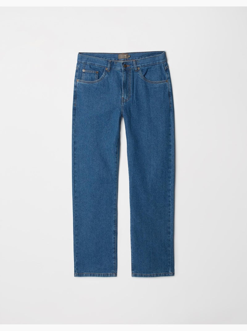 Katoenen spijkerbroeken, MO Fashion Blauw - Kiabi