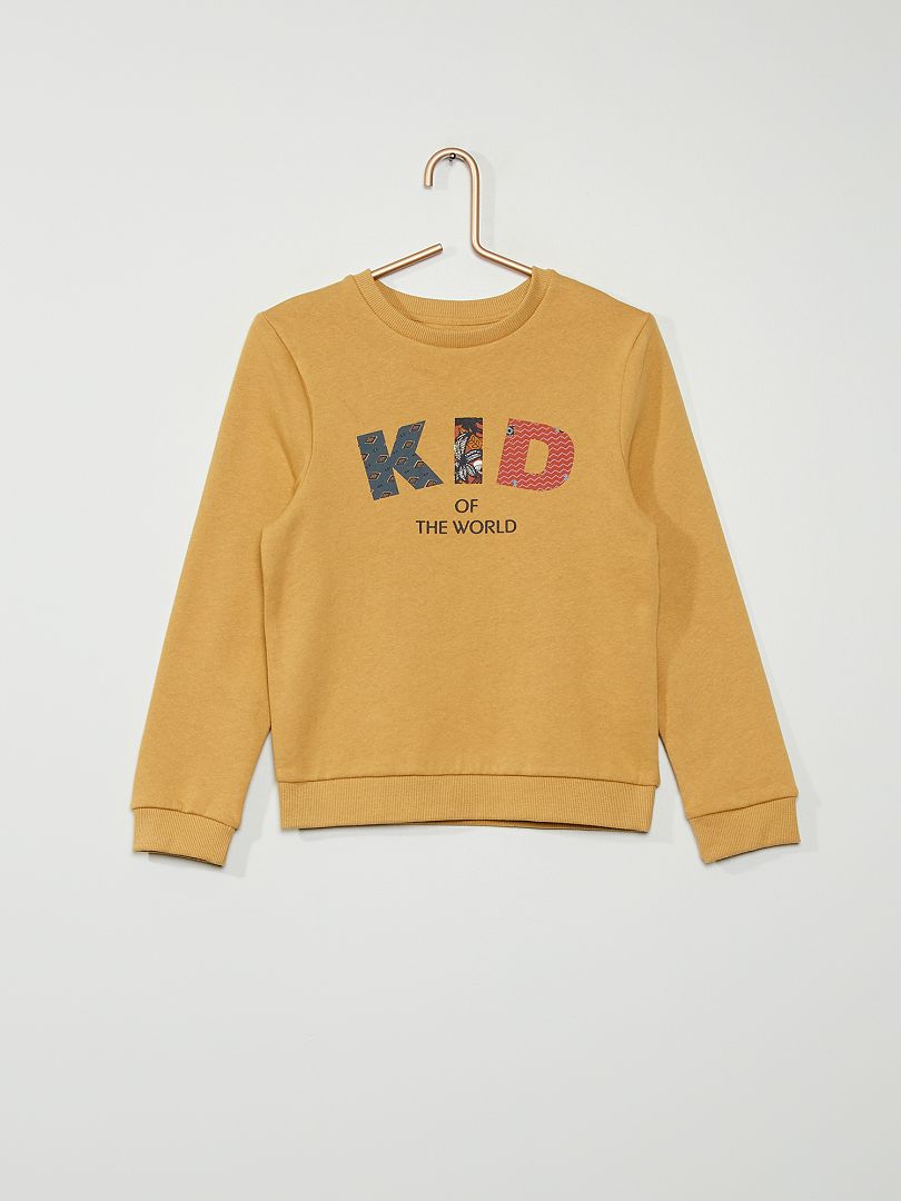 Katoenen sweater GEEL - Kiabi